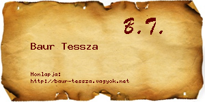 Baur Tessza névjegykártya